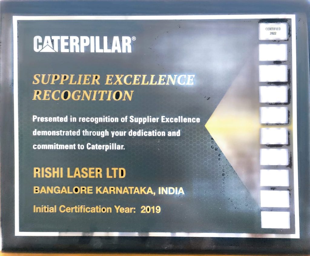 Caterpillar SCR Certificate Bengaluru